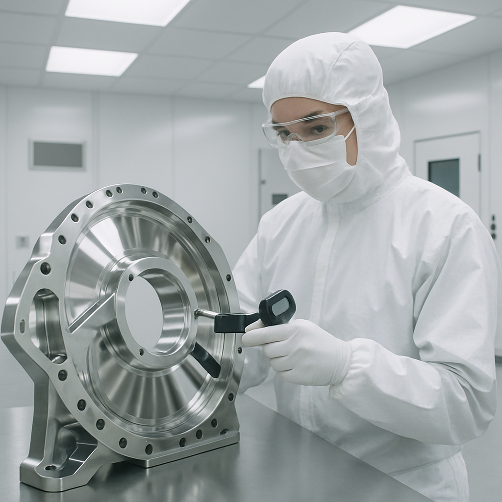 Aerospace clean room inspection