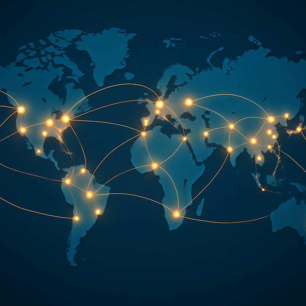 Global network map